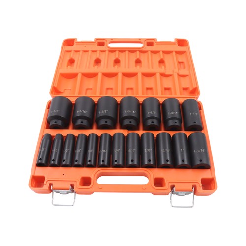 19pcs deep impact socket - 1/2",
